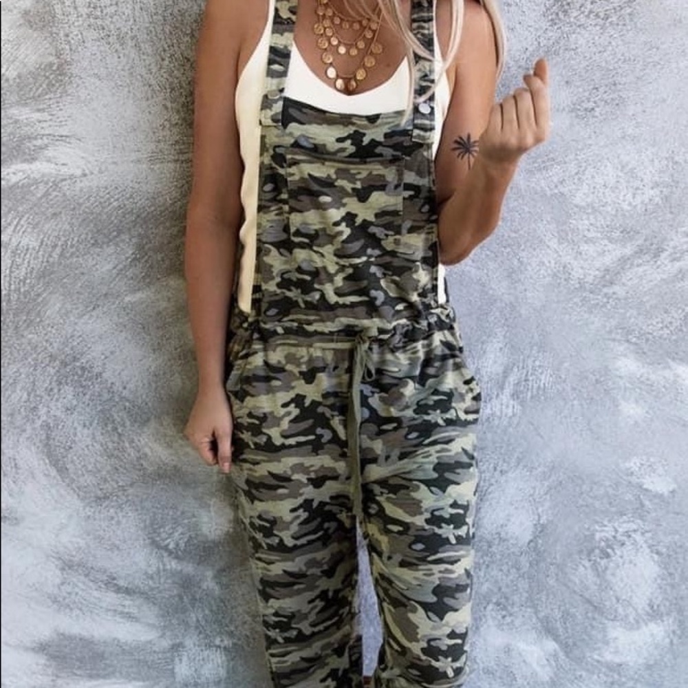 Camo overalls